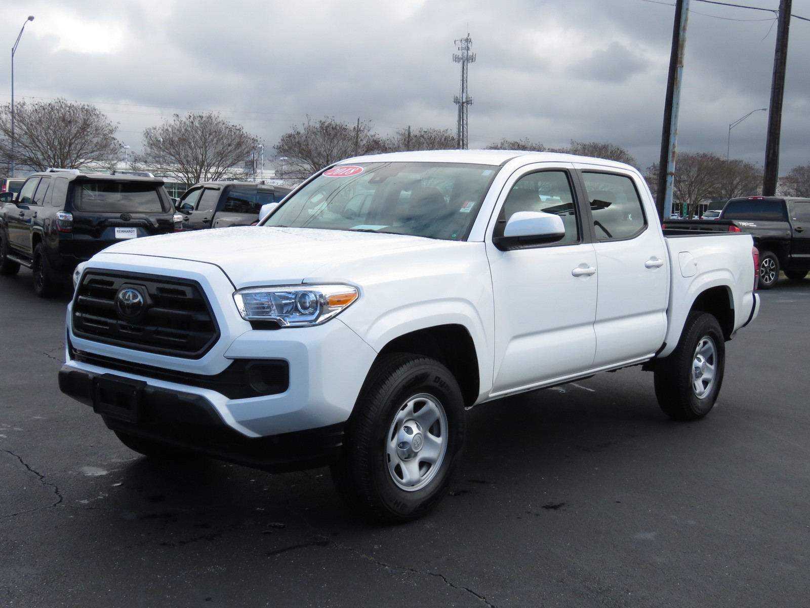 Pre-owned 2018 Toyota Tacoma Sr Double Cab 5′ Bed I4 4×2 At (natl) Rear 