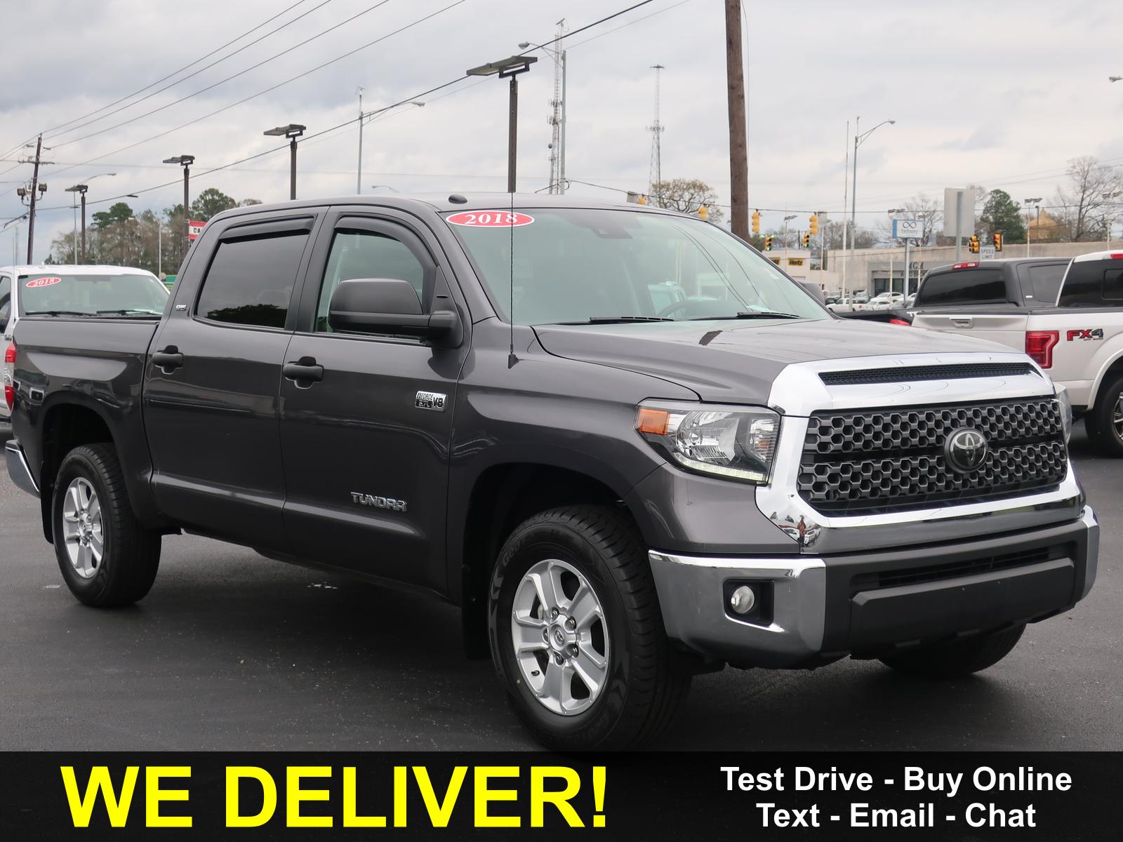 Pre-Owned 2018 Toyota Tundra SR5 CrewMax 5.5′ Bed 5.7L (Natl) Rear ...